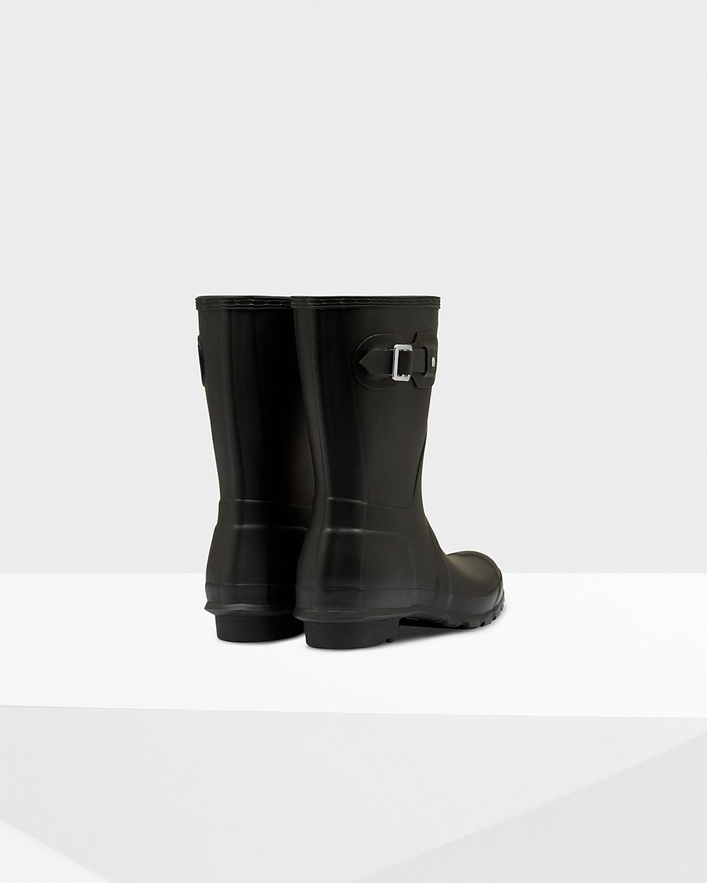 Womens Short Rain Boots - Hunter Original (47UFZPREA) - Black
